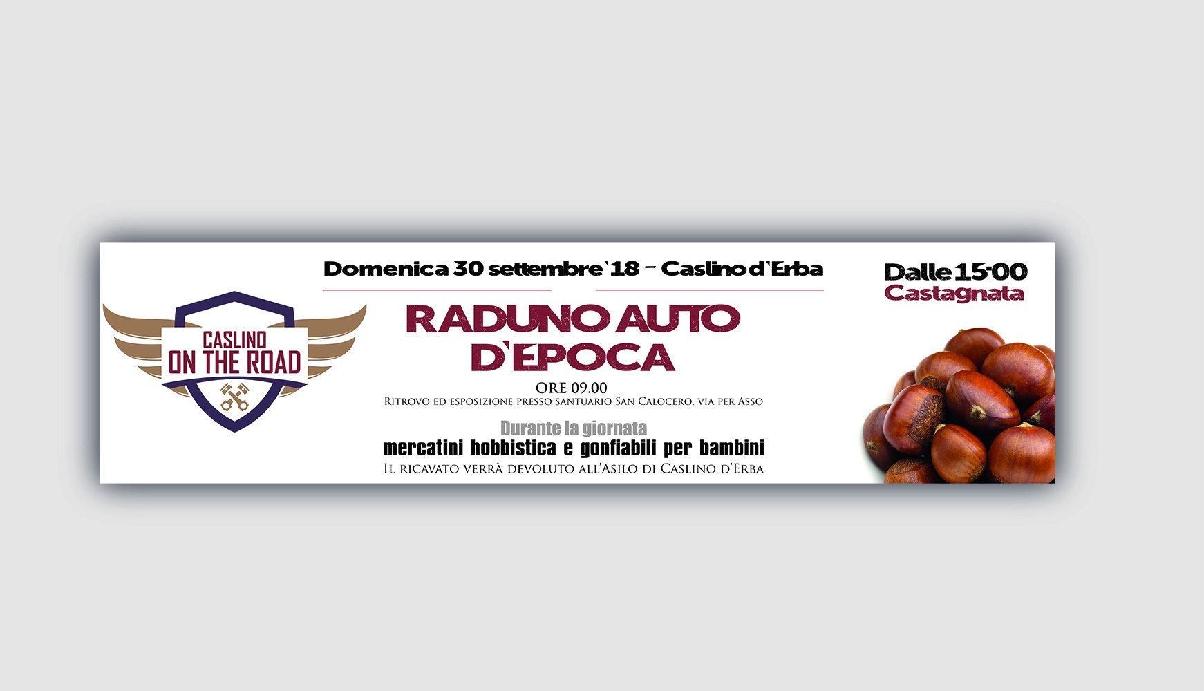 Dettaglio di uno striscione stampato
