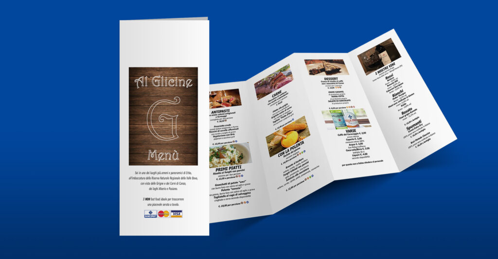Pieghevole promozionale realizzato da Grafica La Stampa