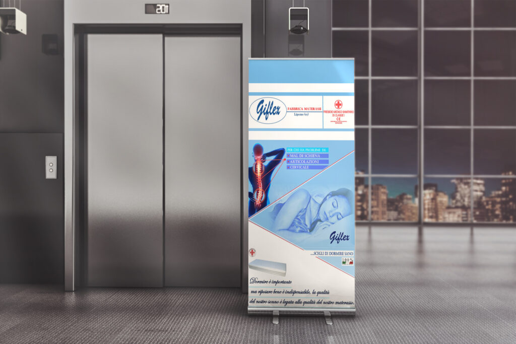 Roll-up realizzato da Grafica La Stampa